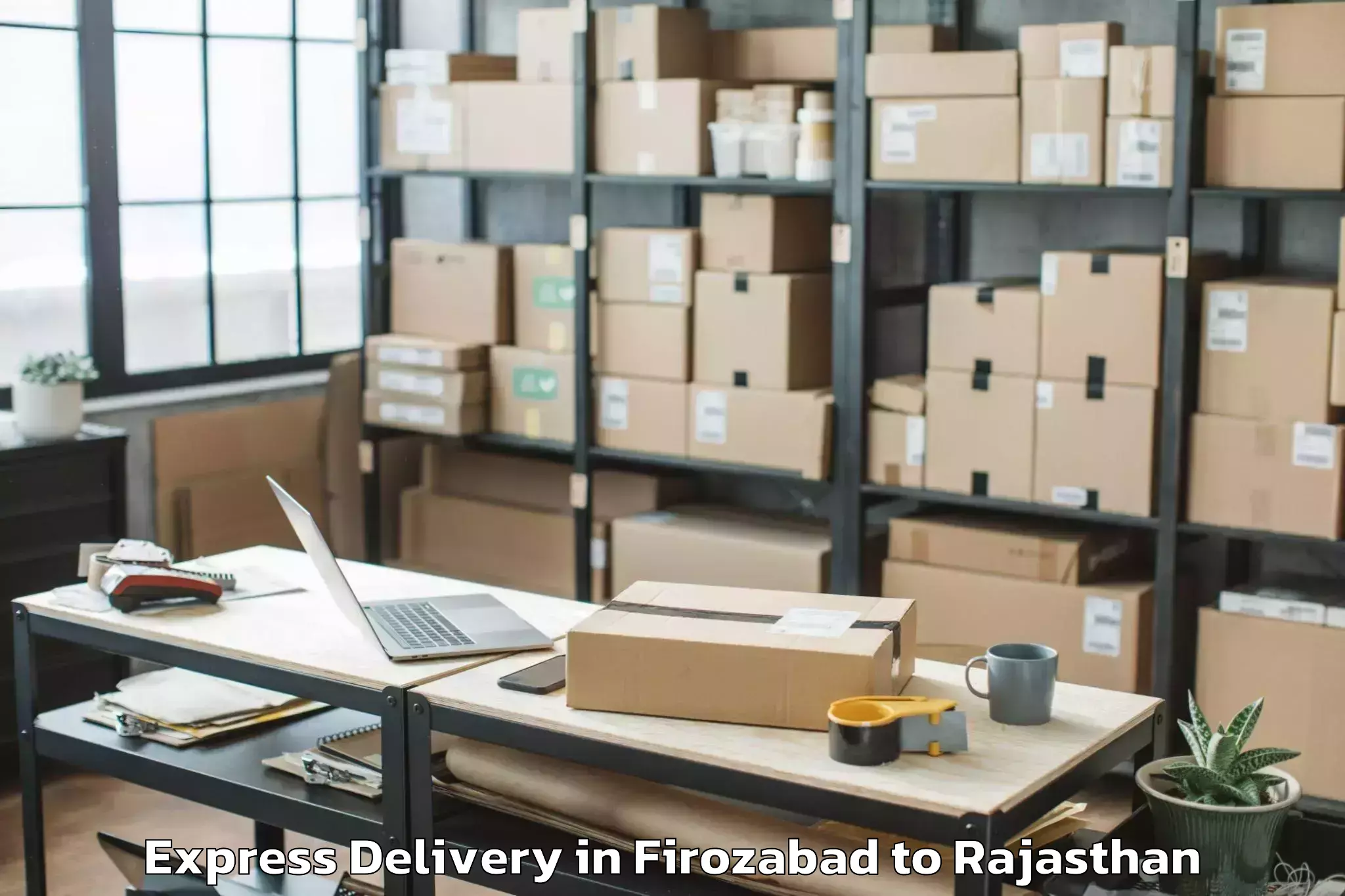 Top Firozabad to Abhilashi University Jaipur Express Delivery Available